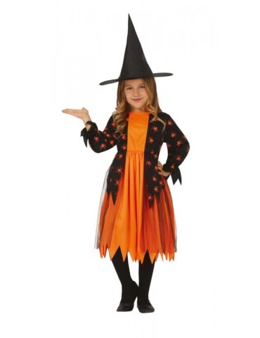 Strój Wiedźma z pająkami 110/116 77047BZ