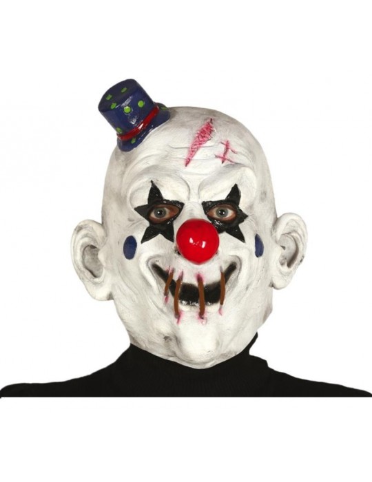 Maska Klaun straszny z kapeluszem 2398BZ