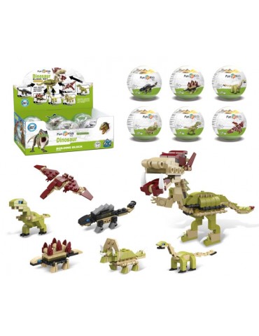 Klocki Dinozaur Welociraptor 31sz KLOD31 Jajko Niespodzianka T-Rex