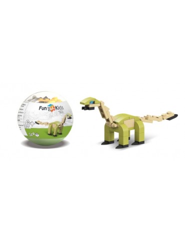 Klocki Dinozaur Brontozaur 34szt KLOD34 Jajko Niespodzianka T-Rex