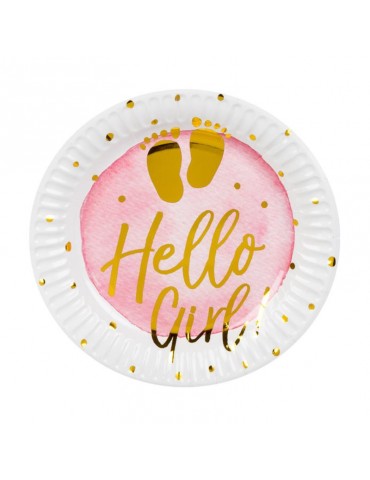 1Talerzyki Hello Girl 6szt. 53234