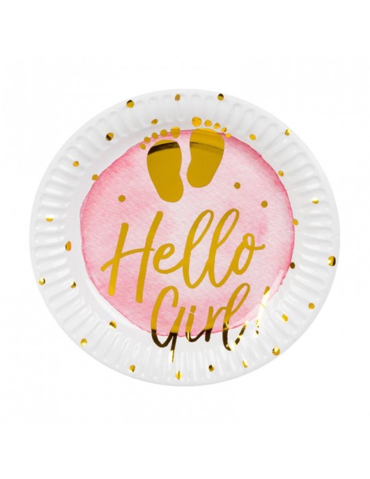 1Talerzyki Hello Girl 6szt. 53234