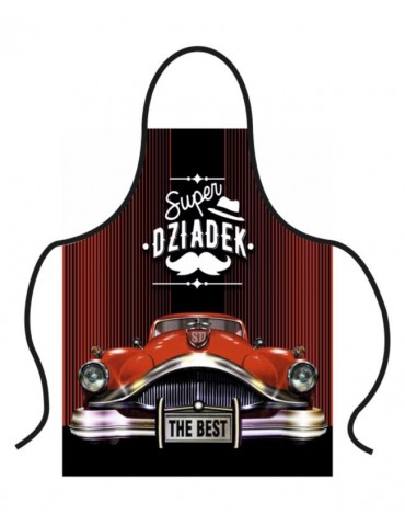 Fartuch Super Dziadek Retro Stylowy F161 Dzień Babci i Dziadka