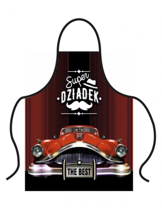 Fartuch Super Dziadek Retro Stylowy F161 Dzień Babci i Dziadka