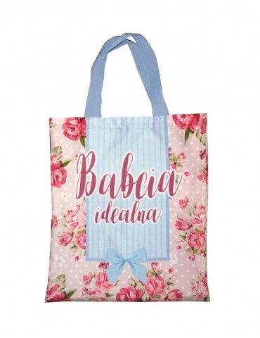 Torba zakupowa w kwiaty Super Babcia T11 BZ