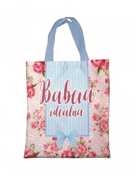 Torba zakupowa w kwiaty Super Babcia T11 BZ