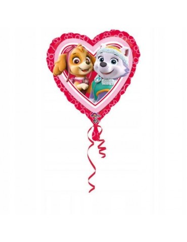 Balon Psi Patrol serce 43cm 3430202BZ foliowy na hel