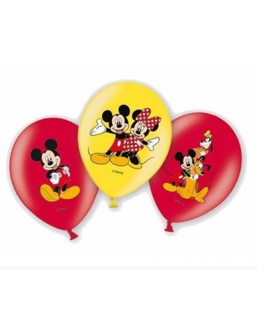 Balony urodzinowe Myszka Mickey 999240 BZ Zestaw 6 szt.