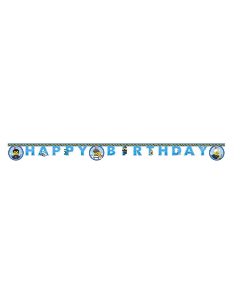 1Baner Happy Birthday Lego City 92251 BZ