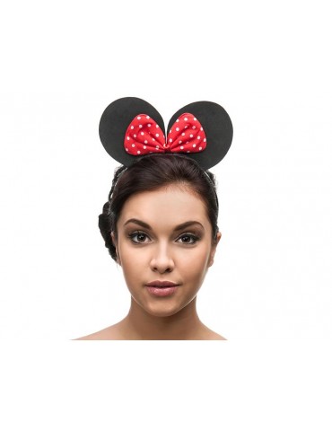 1Opaska Myszka czarny-czerwony TC40923