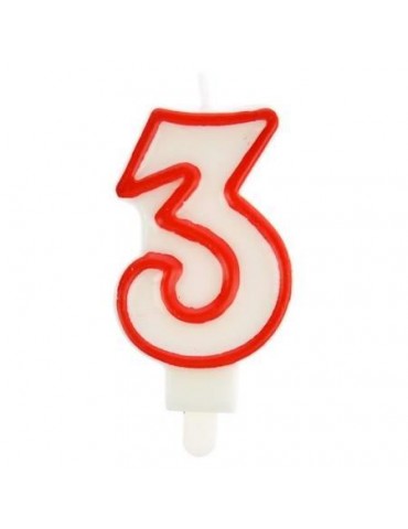 1Świeczka Cyferka " 3 " TC59431