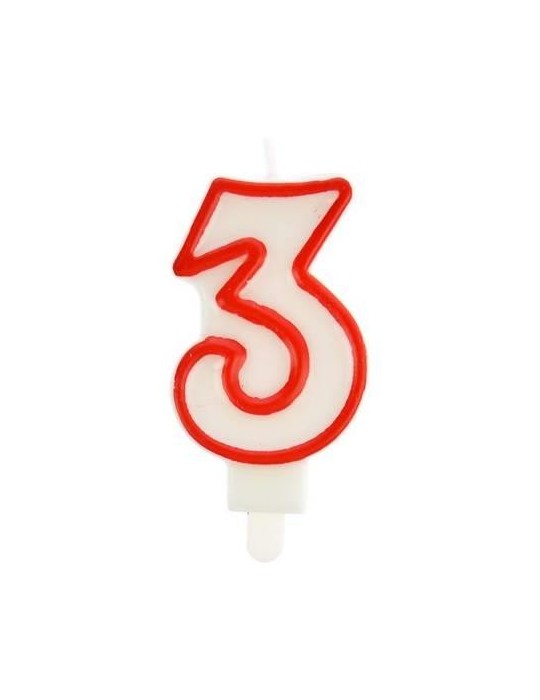1Świeczka Cyferka " 3 " TC59431