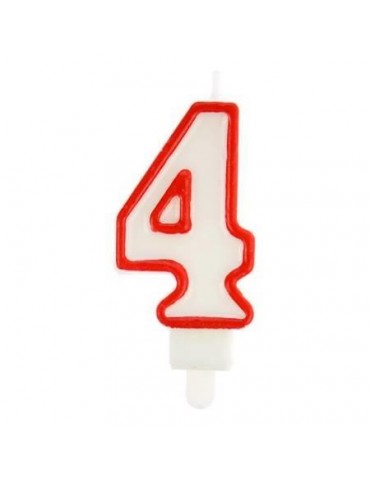 1Świeczka Cyferka " 4 " TC59432