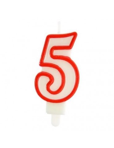 1Świeczka Cyferka " 5 " TC59433