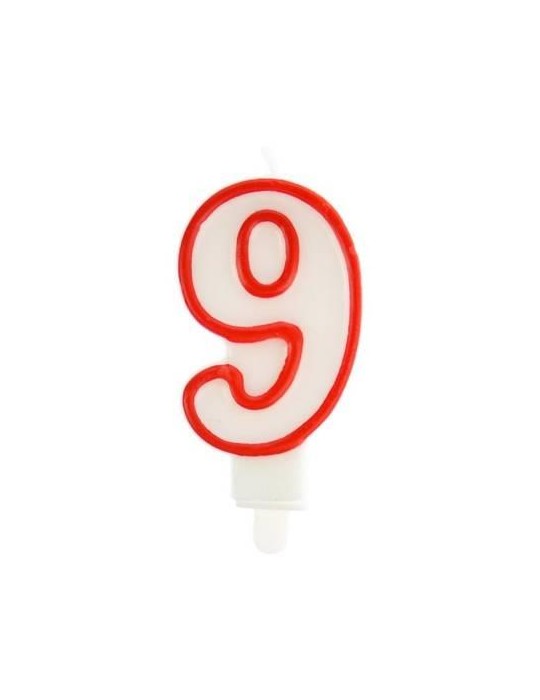 1Świeczka Cyferka " 9" TC59437