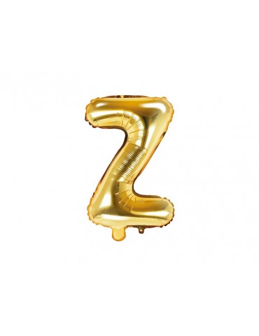 1Balon foliowy litera "Z" 35cm. złoty