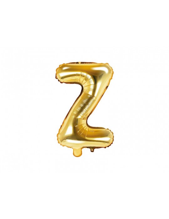 1Balon foliowy litera "Z" 35cm. złoty