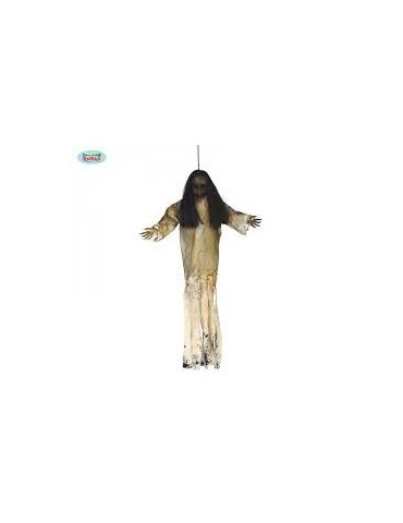 2Dekoracja Upiorna Lalka 90cm 26348BZ wisząca ŚWIECĄCA