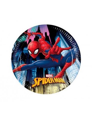 1Talerzyki urodzinowe SPIDERMAN 89446BZ - 20 cm - 8 szt.