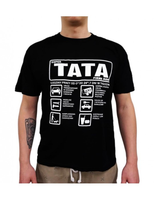1Koszulka Super Tata XL KO34BZ