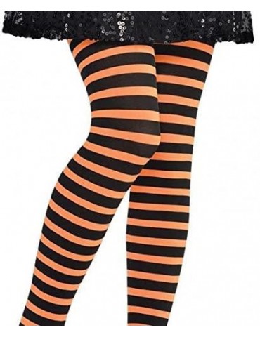 1Rajstopy pomarańczowo-czarne W09355BZ 6-8lat neonowe,dziecięce