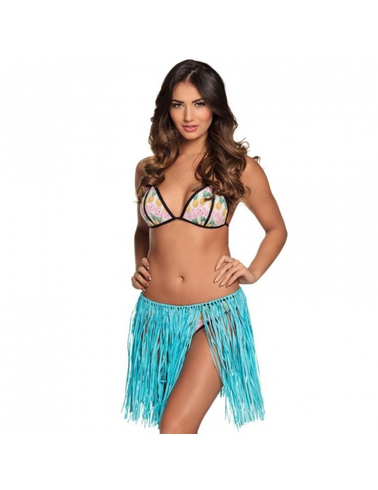 1Spódnica Hawajska Rafia Niebieska 52233 40cm