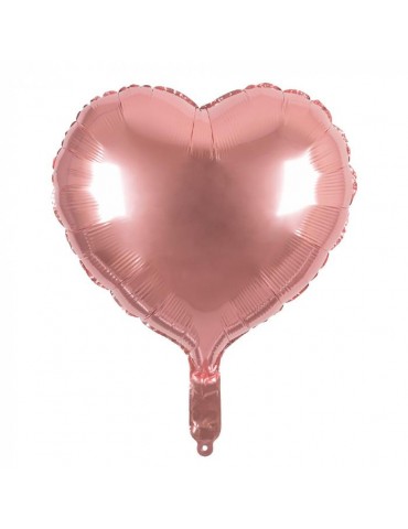 1Balon Foliowy Serce 45cm 22302 Różowe Złoto