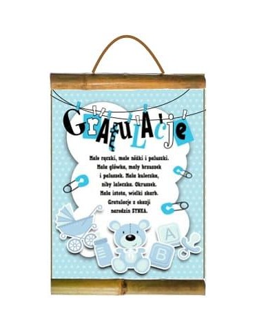 1Dyplom Życzenia Gratulacje D178BZ Narodziny Chłopca