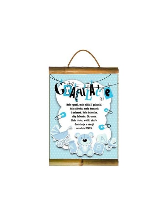 1Dyplom Życzenia Gratulacje D178BZ Narodziny Chłopca