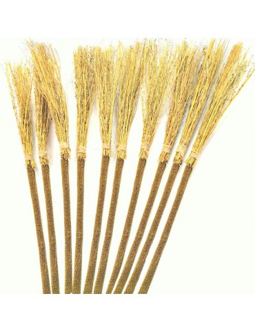 1Miotła Czarownicy LUX ZŁOTA PT130 Wiedźmy