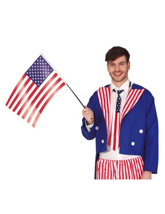 1Flaga USA Amerykańska na patyku 18984BZ 35x45cm