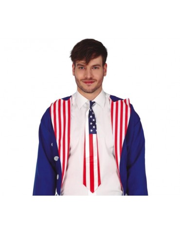 1Krawat USA Amerykański 18982BZ Dzień Niepodległości USA