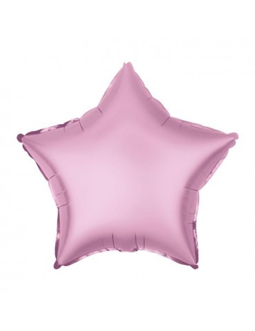 Balon Gwiazdka różowa 460463 foliowa matowa 18 cali