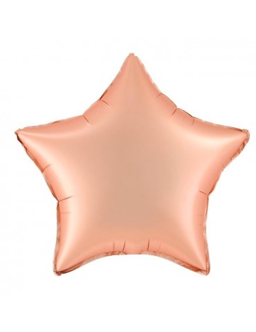 1Balon Gwiazdka różowa matowa 460176 foliowa 18 cali