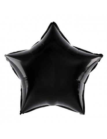 1Balon Gwiazdka czarna 460005 foliowa 18 cali