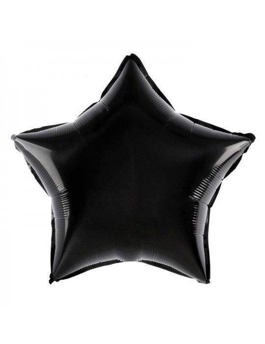 1Balon Gwiazdka czarna 460005 foliowa 18 cali