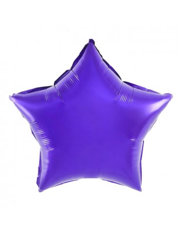 1Balon Gwiazdka fioletowa 460257 foliowa 18 cali