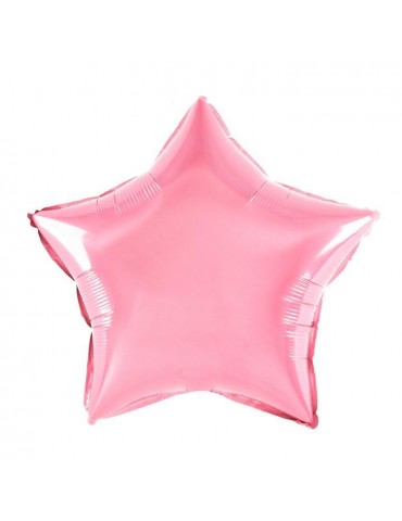 1Balon Gwiazdka różowa 460001 foliowa 18 cali