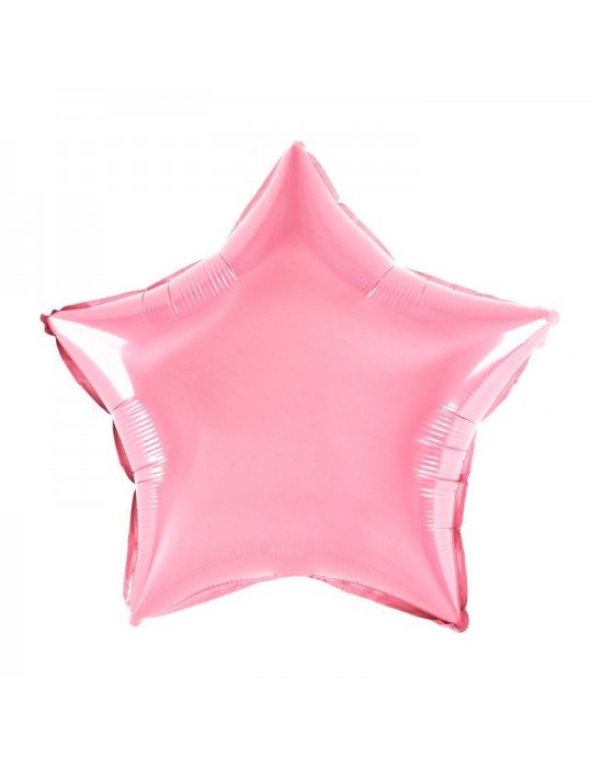 1Balon Gwiazdka różowa 460001 foliowa 18 cali