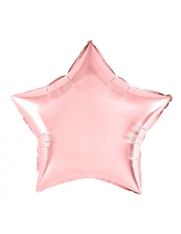 1Balon Gwiazdka róż złoty 460004 foliowa rose gold 18 cali