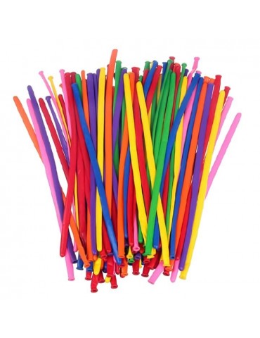 1Balony rurki do modelowania 400802 makaroniki mix kolor 50szt