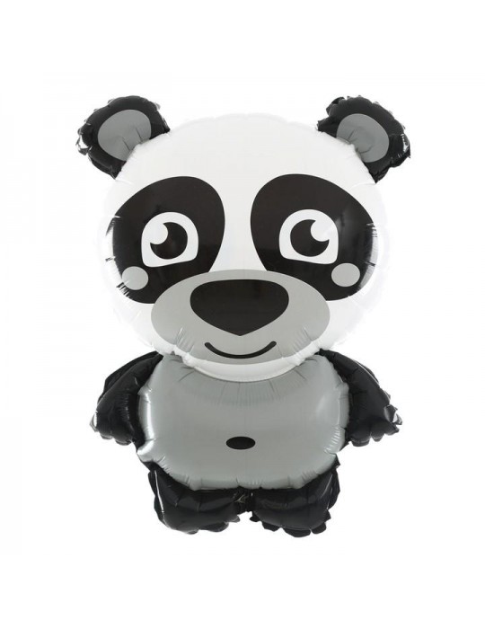 1Balon foliowy Miś Panda 45x63cm 460418 niedźwiadek szary