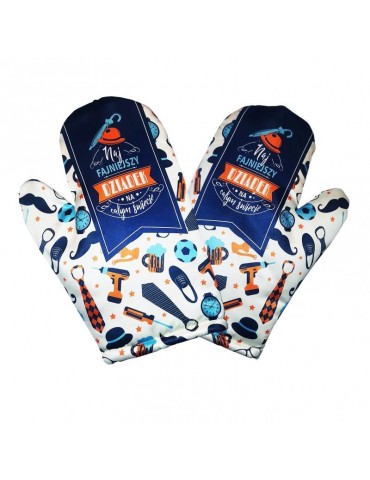 1Rękawica Kuchenna R61BZ Najfajniejszy DziadekDzien Babci i Dziadka