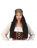 1Peruka Cyganka Tancerka 4247BZ długie włosy z chustą