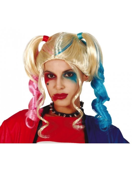 1Peruka Harley blond z kucykami 4296BZ Quinn królowa szos kolorowa