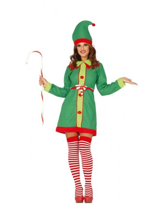 1Ad Strój Elf Zielony Sukienka 41678BZ M