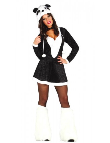 1Ad Strój Panda Sukienka M/L 80836BZ Miś Niedźwiadek z kapturem i ogonek