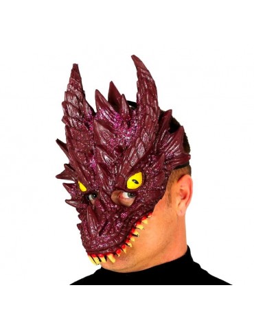 1Maska Smoka Dragon z zębami 2576BZ z pianki