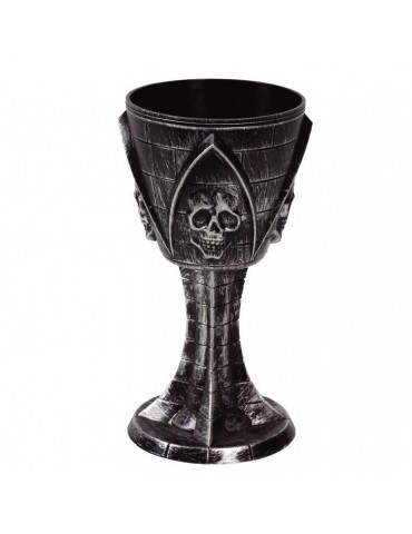 1Kielich z czaszką 19cm 26755BZ Halloween Kieliszek Czarownicy Maga dekoracyjny