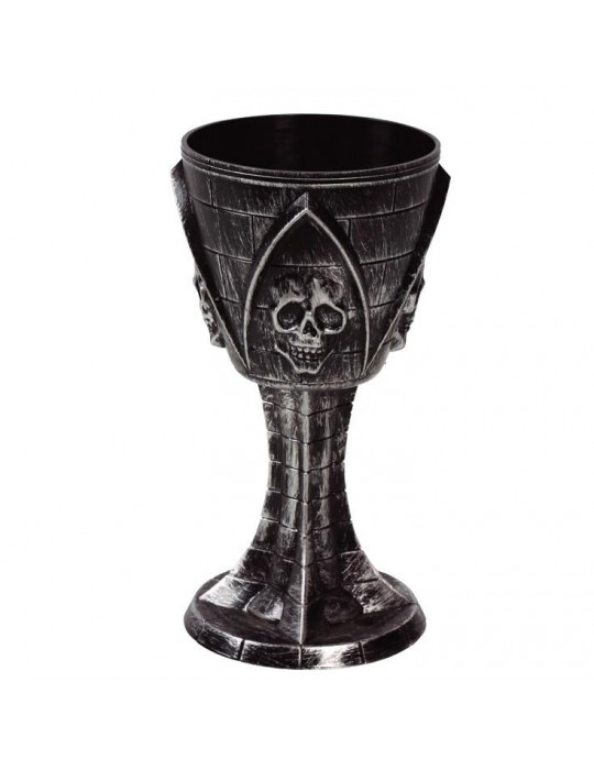 1Kielich z czaszką 19cm 26755BZ Halloween Kieliszek Czarownicy Maga dekoracyjny